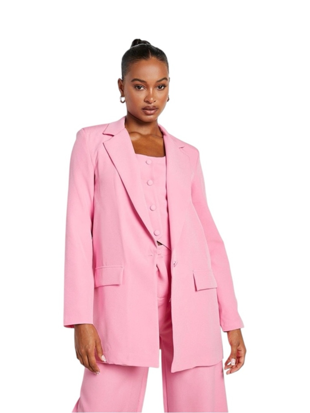 Boohoo Tall Oversized Blazer Candy Pink‎ Women’s US 4
